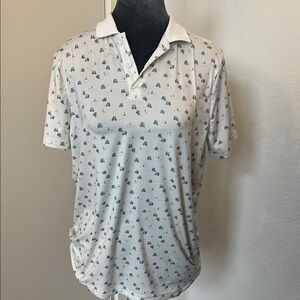 Abercrombie Kids Cream Golf Cart Shirt